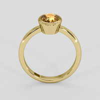 1.65 Ct. Yellowish Brown Sapphire Ring, 18K Yellow Gold 3