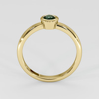 0.61 Ct. Bluish Green Sapphire Ring, 18K Yellow Gold 3