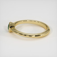 0.38 Ct. Bluish Green Sapphire Ring, 18K Yellow Gold 4