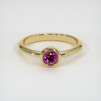 0.49 Ct. Sapphire Ring, 18K Yellow Gold 1