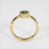 0.63 Ct. Green Sapphire Ring, 18K Yellow Gold 3