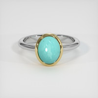 1.30 Ct. Gemstone Ring, 14K Yellow & White 1