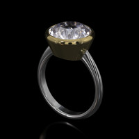 5.38 Ct. Gemstone Ring, 14K Yellow & White 2