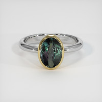 2.32 Ct. Gemstone Ring, 14K Yellow & White 1