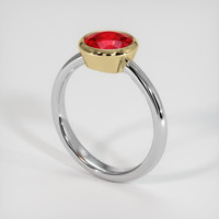 1.81 Ct. Ruby Ring, 14K Yellow & White 2