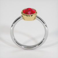 2.17 Ct. Ruby Ring, 14K Yellow & White 3