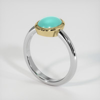 1.30 Ct. Gemstone Ring, 18K Yellow & White 2