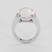 9.54 Ct. Pink Rose Quartz Ring, Platinum 950 3