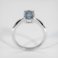 2.43 Ct. Greyish Blue Sapphire Ring, Platinum 950 3