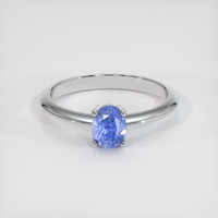 1.06 Ct. Blue Sapphire Ring, Platinum 950 1