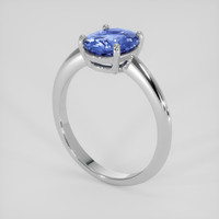 2.09 Ct. Blue Sapphire Ring, Platinum 950 2