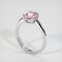 1.58 Ct. Pink Sapphire Ring, Platinum 950 2