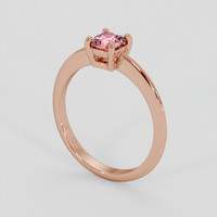 0.52 Ct. Padparadscha Sapphire Ring, 14K Rose Gold 2