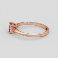 0.52 Ct. Padparadscha Sapphire Ring, 14K Rose Gold 4