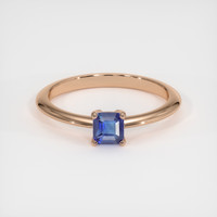 0.59 Ct. Sapphire Ring, 18K Rose Gold 1
