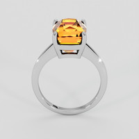 8.50 Ct. Orange Citrine Ring, Silver 3