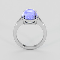8.08 Ct. Blue Sapphire Ring, Silver 3