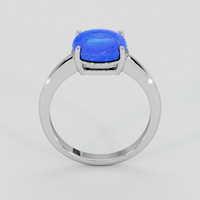 3.83 Ct. Blue Sapphire Ring, Silver 3