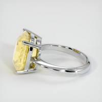 10.63 Ct. Yellow Sapphire Ring, 10K White Gold 4