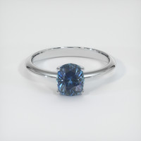 1.18 Ct. Sapphire Ring, 14K White Gold 1