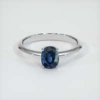 1.23 Ct. Sapphire Ring, 14K White Gold 1