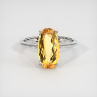 3.64 Ct. Gemstone Ring, 14K White Gold 1