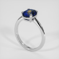 2.20 Ct. Bi Color Sapphire Ring, 14K White Gold 2