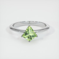 0.86 Ct. Sapphire Ring, 14K White Gold 1