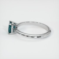 0.76 Ct. Sapphire Ring, 14K White Gold 4