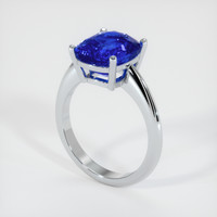 5.58 Ct. Sapphire Ring, 18K White Gold 2