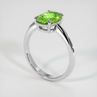 2.15 Ct. Gemstone Ring, 18K White Gold 2