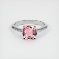 2.07 Ct. Sapphire Ring, 18K White Gold 1