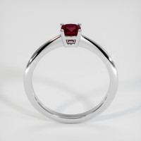 0.42 Ct. Ruby Ring, 18K White Gold 3