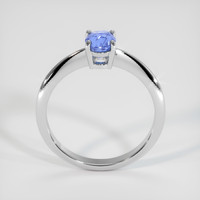 1.06 Ct. Blue Sapphire Ring, 18K White Gold 3