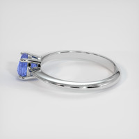 1.06 Ct. Blue Sapphire Ring, 18K White Gold 4
