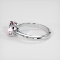 1.58 Ct. Pink Sapphire Ring, 18K White Gold 4