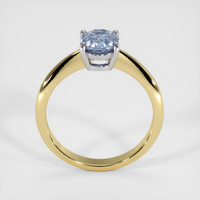 1.25 Ct. Blue Sapphire Ring, 14K White & Yellow 3