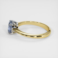 1.25 Ct. Blue Sapphire Ring, 14K White & Yellow 4