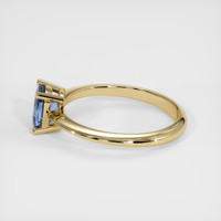 0.89 Ct. Blue Sapphire Ring, 10K Yellow Gold 4