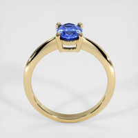 0.67 Ct. Blue Sapphire Ring, 10K Yellow Gold 3
