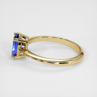 0.67 Ct. Blue Sapphire Ring, 10K Yellow Gold 4