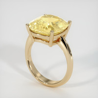 10.63 Ct. Yellow Sapphire Ring, 10K Yellow Gold 2