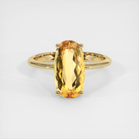 3.64 Ct. Gemstone Ring, 14K Yellow Gold 1