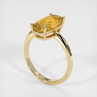 3.64 Ct. Gemstone Ring, 14K Yellow Gold 2