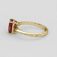 2.32 Ct. Orangish Red Hessonite Garnet Ring, 14K Yellow Gold 4