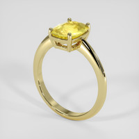 2.31 Ct. Yellow Sapphire Ring, 14K Yellow Gold 2
