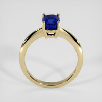 2.00 Ct. Blue Sapphire Ring, 14K Yellow Gold 3