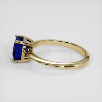 2.00 Ct. Blue Sapphire Ring, 14K Yellow Gold 4