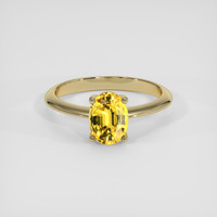 1.43 Ct. Yellow Sapphire Ring, 14K Yellow Gold 1