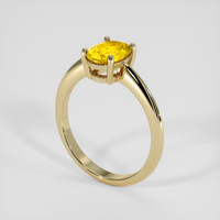 1.43 Ct. Yellow Sapphire Ring, 14K Yellow Gold 2